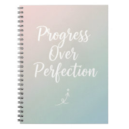 Progress Over Perfection – Minimal Motivational Qu ノートブック
