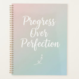 Progress Over Perfection – Minimal Motivational Qu プランナー手帳