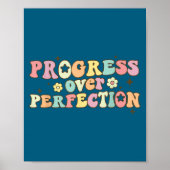 Progress Over Perfection Motivational Back To Scho ポスター (正面)
