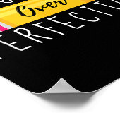 Progress Over Perfection Motivational Back To Scho ポスター (角)