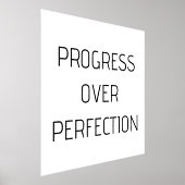 Progress Over Perfection | Motivational Poster, 箔ポスター (レイダウン)