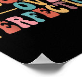 Progress Over Perfection Motivational Teacher For ポスター (角)