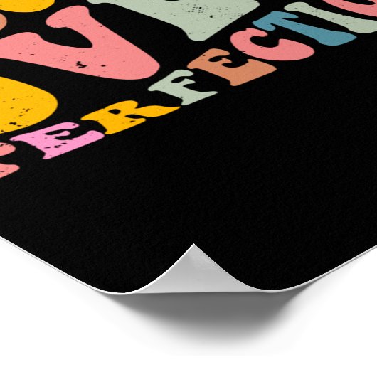 Progress Over Perfection Motivational Teacher Long ポスター (角)