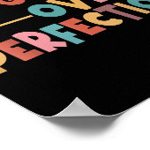 Progress Over Perfection Motivational Teacher Men  ポスター (角)