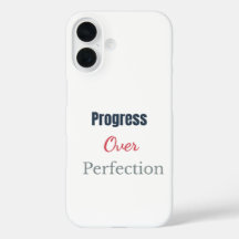 Progress Over Perfection – Motivational Typograph