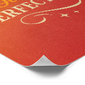 Progress Over Perfection Poster | Vibrant Art ポスター (角)