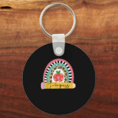 Progress Over Perfection Rainbow Pencil Motivation キーホルダー (正面)