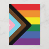 Progress Pride Flag  ポストカード (正面)