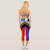 Progress Pride Flag LGBTQ+ カプリレギンス (裏面)