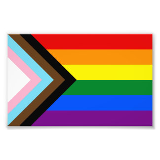 Progress Pride Flag LGBTQ+ フォトプリント
