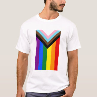 Progress Pride Flag LGBTQ+ Tシャツ