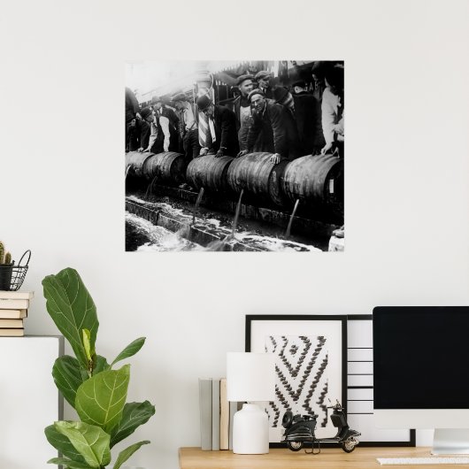 PROHIBITION KEG DUMP 1920's ポスター (ホームオフィス)