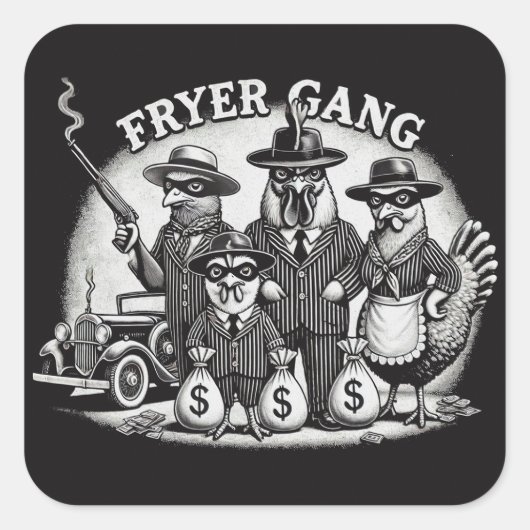 "Prohibition Pullets" スクエアシール (正面)