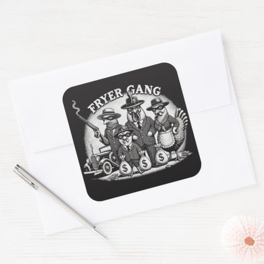 "Prohibition Pullets" スクエアシール (封筒)