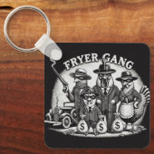 "Prohibition Pullets" Aluminum Keychain キーホルダー (正面)