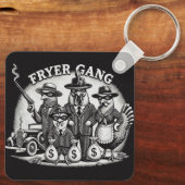 "Prohibition Pullets" Aluminum Keychain キーホルダー (裏面)