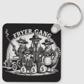 "Prohibition Pullets" Aluminum Keychain キーホルダー (裏面)