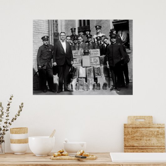 PROHIBITION WHITE LIGHTNING MOONSHINE BUST ポスター (キッチン)