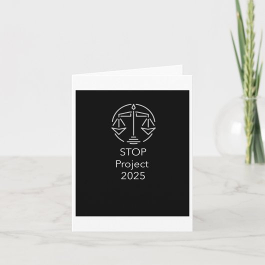 Project ストップ 2025グラフィック カード (正面)