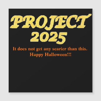 Project 2025磁気ハロウィーンカード