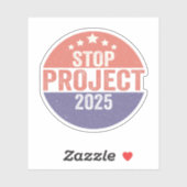 Project 2025 Trump American Patroitic USAボタン シール (シート)