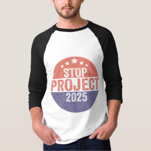 Project 2025 Trump American Patroitic USAボタン Tシャツ
