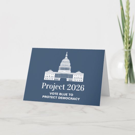 Project 2026 Vote for Democracy カード (正面)