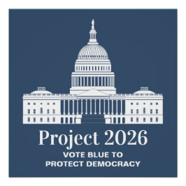 Project 2026 Vote for Democracy ポスター