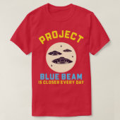 Project Blue Beam陰謀用Tシャツ Tシャツ (デザイン正面)