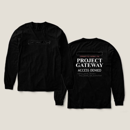 Project Gateway - ACCESS DENIED - Reality Glitch トライブレンドＴシャツ (デザイン 正面＆背面)