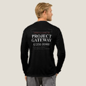 Project Gateway - ACCESS DENIED - Reality Glitch トライブレンドＴシャツ (背面全体)