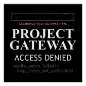 Project Gateway - ACCESS DENIED - Reality Glitch ポスター (正面)