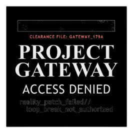 Project Gateway - ACCESS DENIED - Reality Glitch ポスター