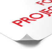 Project Management保に集中して構成 ポスター (角)