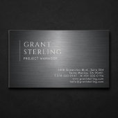 Project Manager Metallic Professional 名刺