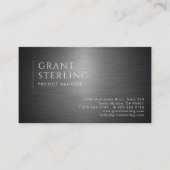 Project Manager Metallic Professional 名刺 (正面)