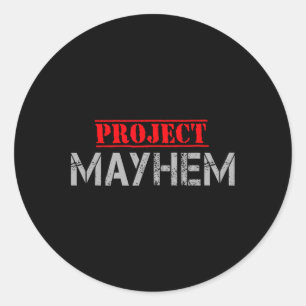 Project Mayhem – アンダーグラウンドボクシングクラブシャツ ラウンドシール