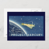 Project Mercury, U.S. Man in宇宙 ポストカード (正面/裏面)