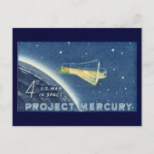 Project Mercury, U.S. Man in宇宙 ポストカード (正面)
