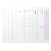 Project Planning Template, Printable Planner Sheet ノートパッド (正面)