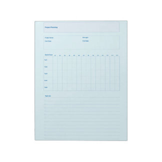 Project Planning Template, Printable Planner Sheet ノートパッド