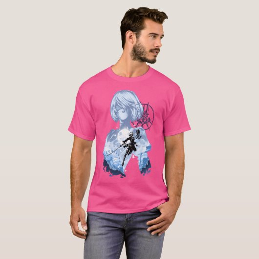 Project Yorha No. 2 B - Nier Automata Tシャツ (正面フル)
