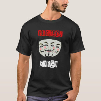 Project Zorgo Anonymous Mask Hacker Tシャツ