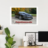 ProjectCamaro.comのブラックカマロ ポスター (ホームオフィス)