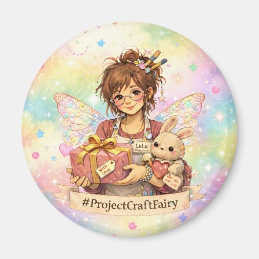 #ProjectCraftFairy - Craft Community Fundraising マグネット (正面)