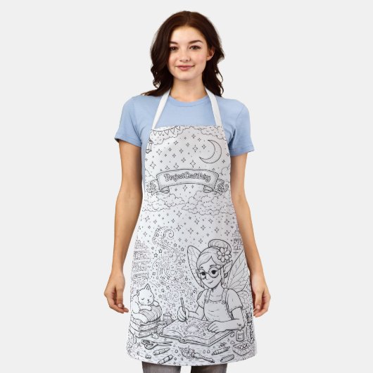 ProjectCraftFairy v1 Colouring Apron エプロン (着用した状態)