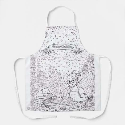 ProjectCraftFairy v1 Colouring Apron エプロン (正面)