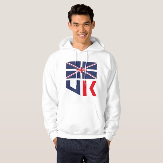 PROJECTED FLAG UK / ENGLAND BY MASANSER パーカ (正面フル)