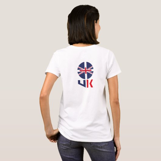 PROJECTED FLAG UK / ENGLAND BY MASANSER Tシャツ (裏面フル)