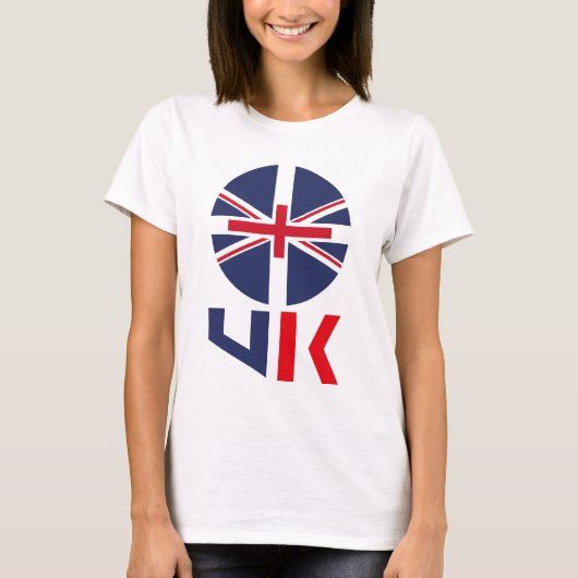 PROJECTED FLAG UK / ENGLAND BY MASANSER Tシャツ (正面)